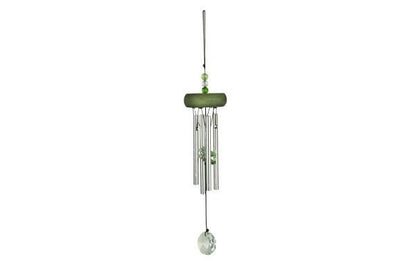 Carillon en verre de cristal vert
