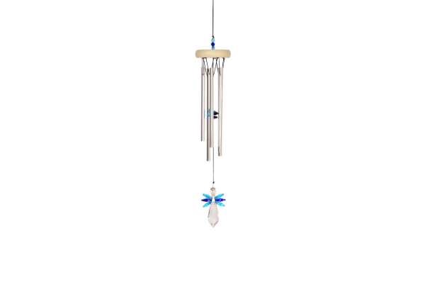 Klangspiel Kristall Engel blau