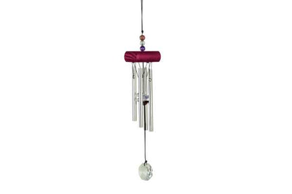 Kristallglass Klangspiel bordeaux