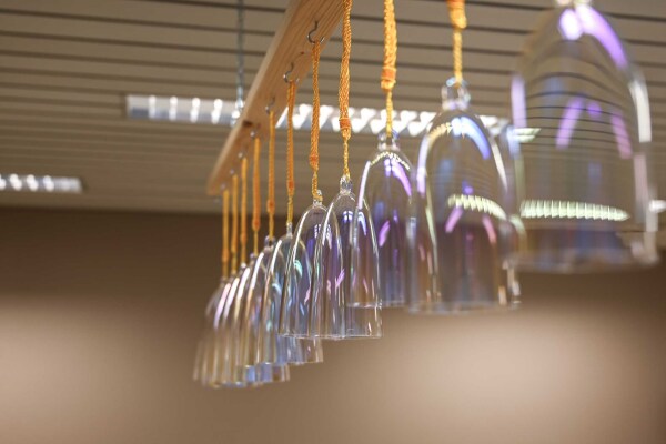 Clochettes en cristal lot de 15 - couleur arc-en-ciel