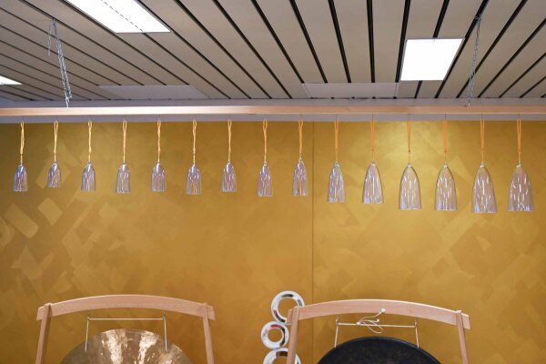 Clochettes en cristal lot de 15 - couleur arc-en-ciel