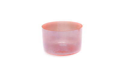 Bol chantant en cristal Quartz Rose Aura Lumière Blanche
