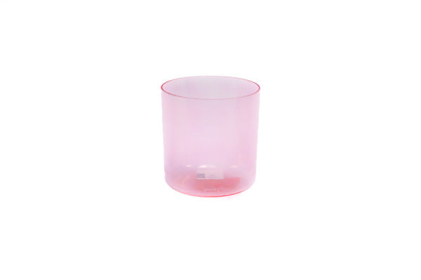 Kristallklangschale Pink Aura Gold