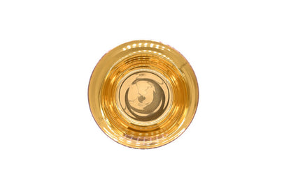 Kristallklangschalen Blau - Blume des Lebens C