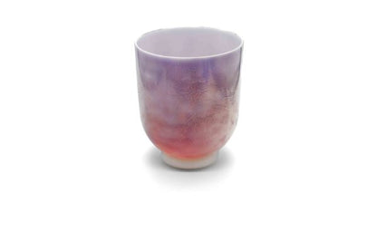 Kristallklangschale Beach Sunset Gold und Violet Ocean Gold