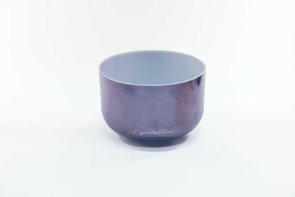 Kristallklangschale Violet Ocean Gold