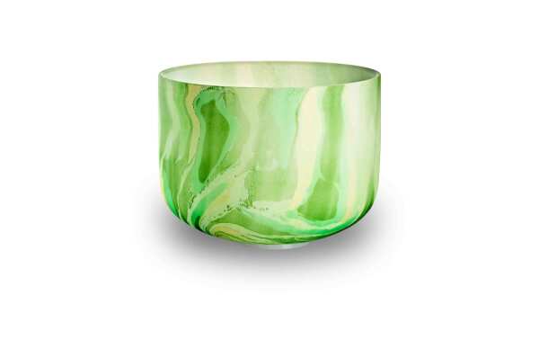 Bol chantant en cristal Chakra du cœur, marbre vert