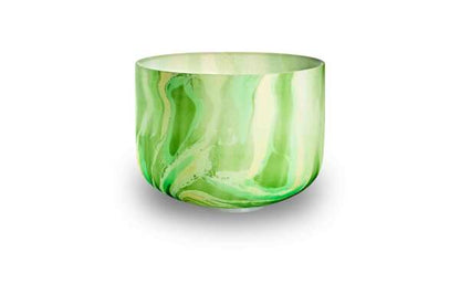 Bol chantant en cristal Chakra du cœur, marbre vert