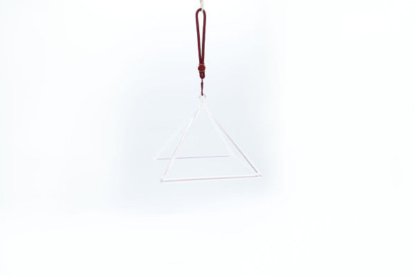 Pyramide en cristal couleurs arc-en-ciel 19 cm