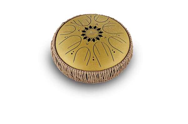 Steel Tongue Drum Octave Moyenne Do Majeur Or