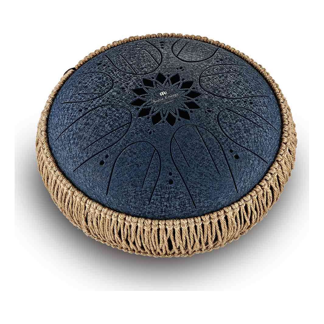 Medium Octave Steel Tongue Drum c-Moll Blau