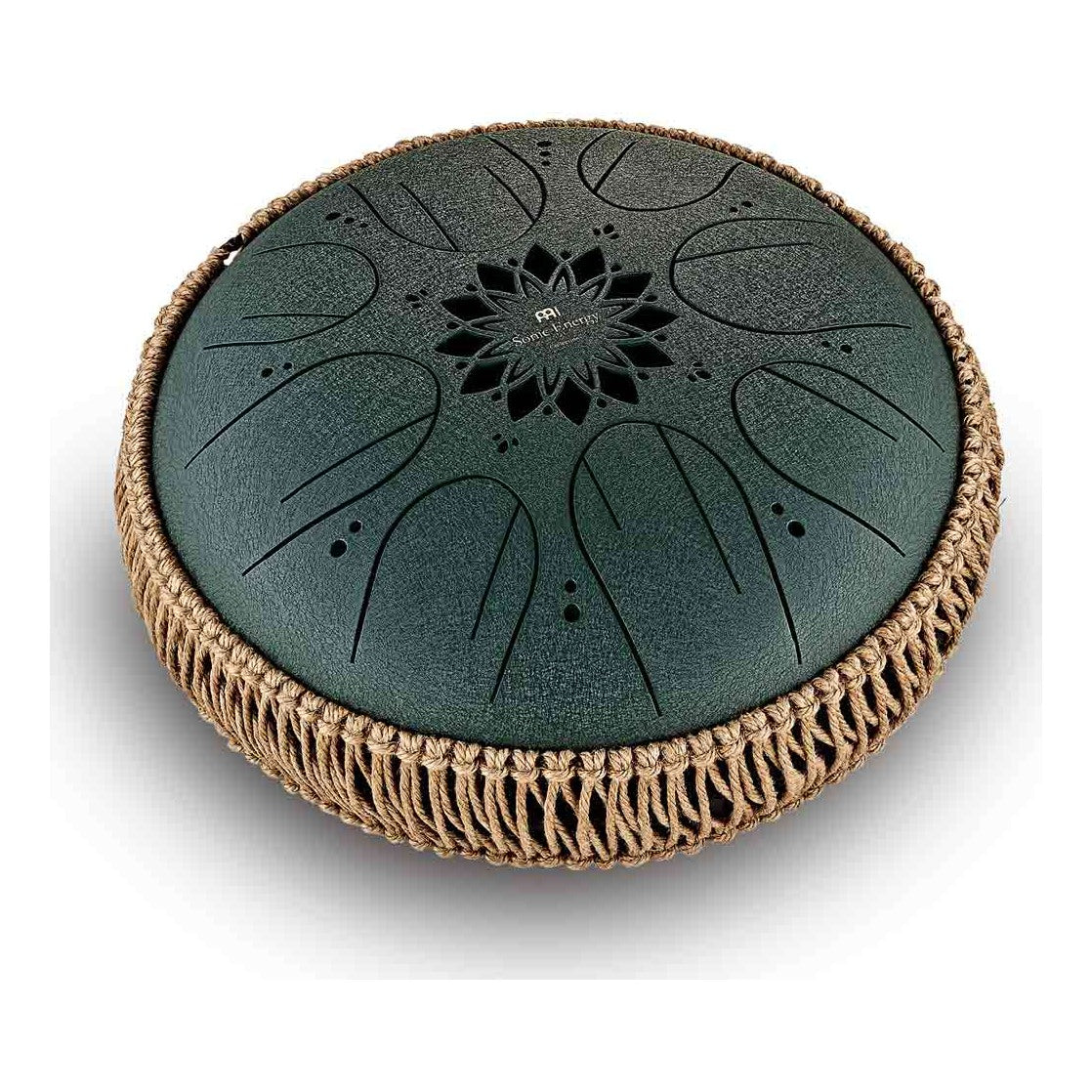 Medium Octave Steel Tongue Drum fis-Moll Dunkelgrün