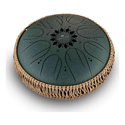 Medium Octave Steel Tongue Drum fis-Moll Dunkelgrün