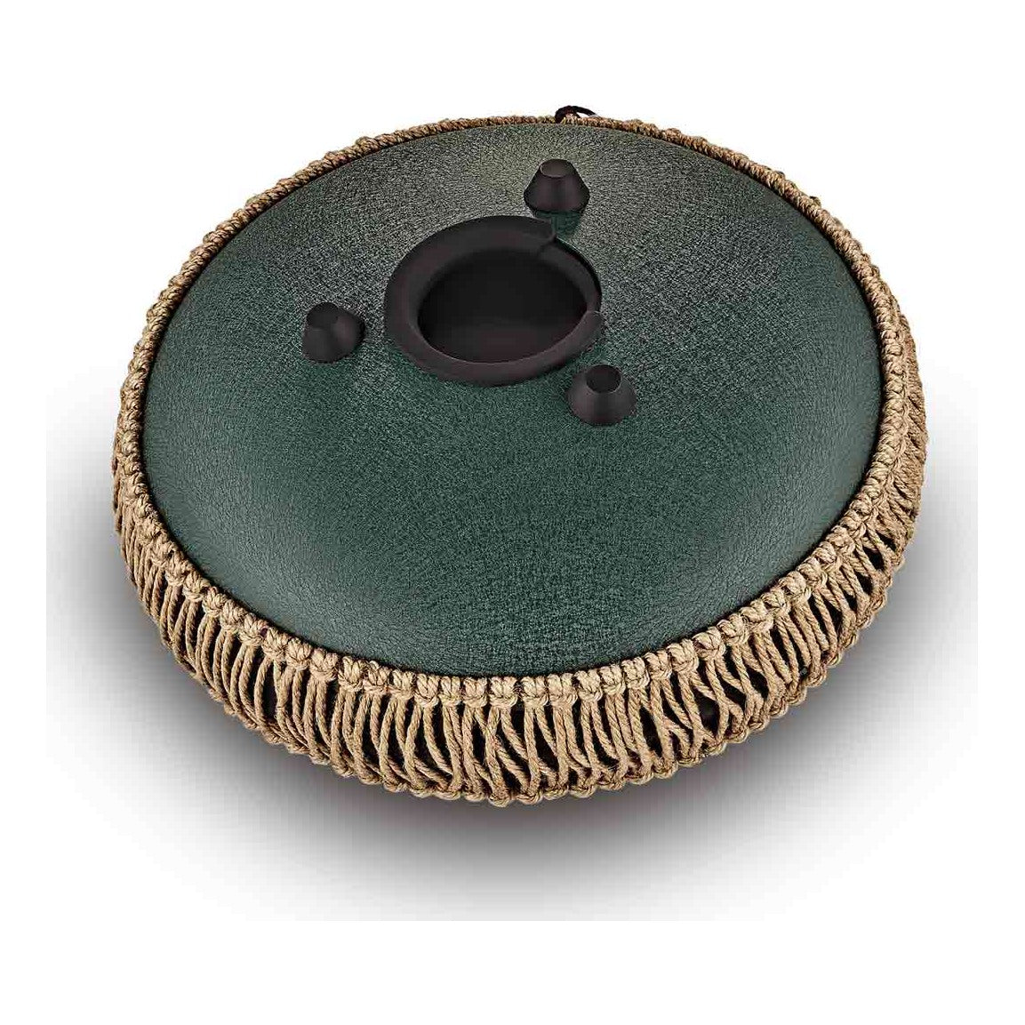 Medium Octave Steel Tongue Drum fis-Moll Dunkelgrün