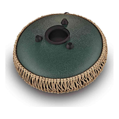 Medium Octave Steel Tongue Drum fis-Moll Dunkelgrün