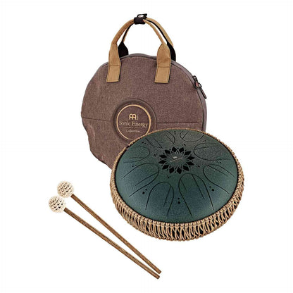 Medium Octave Steel Tongue Drum fis-Moll Dunkelgrün