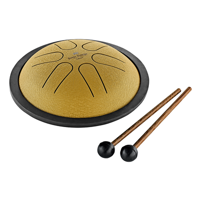 Mini Steel Tongue Drum H-Dur Gold