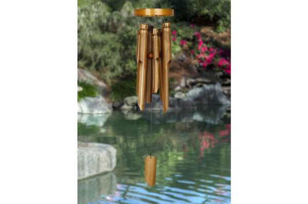 Natural Ring Bamboo Chime mittel