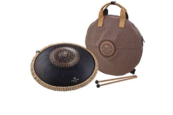 Octave Steel Tongue Drum Ré Noir gravé