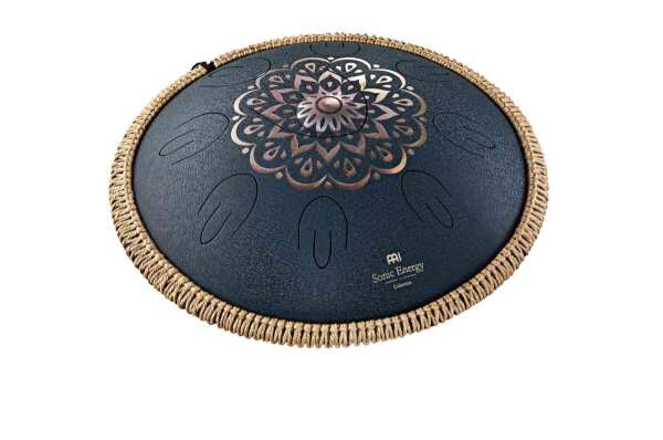 Octave Steel Tongue Drum D Blau graviert