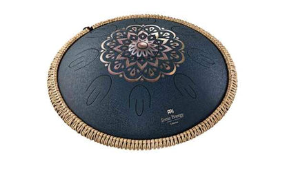 Octave Steel Tongue Drum D Blau graviert