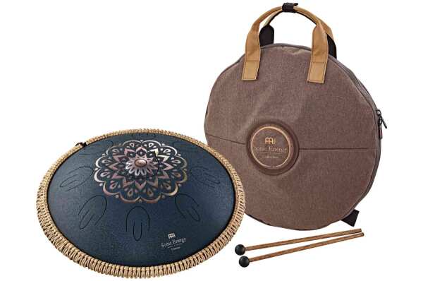 Octave Steel Tongue Drum D Blau graviert