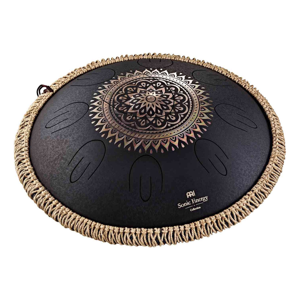Octave Steel Tongue Drum D Kurd Schwarz mit Gravur