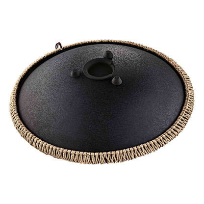 Octave Steel Tongue Drum D Kurd Schwarz mit Gravur
