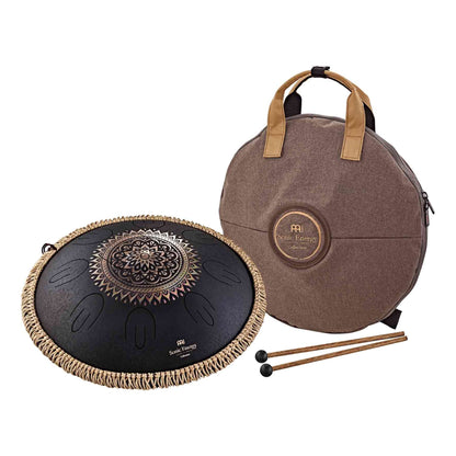 Octave Steel Tongue Drum D Kurd Schwarz mit Gravur