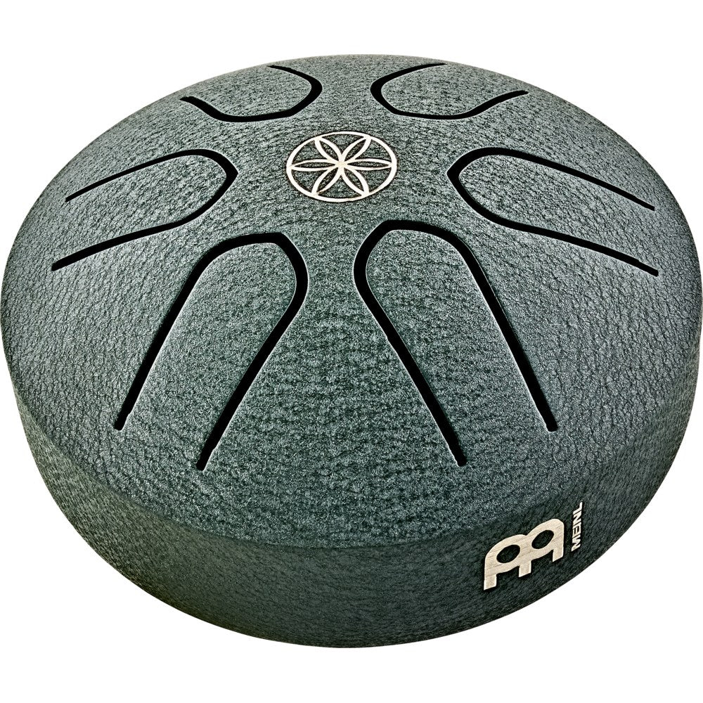 Pocket Steel Tongue Drum Dunkelgrün mit Saat des Lebens