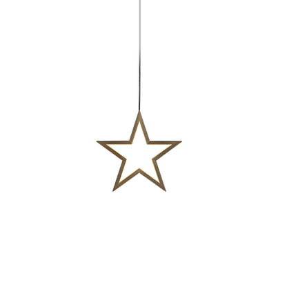 Stella appesa Polaris marrone illuminata