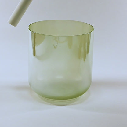 Bol chantant en cristal vert