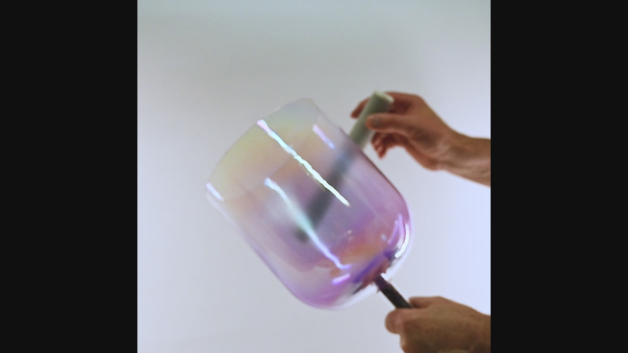 Violet Ray Kristallklangschale Violett Ø 18 cm