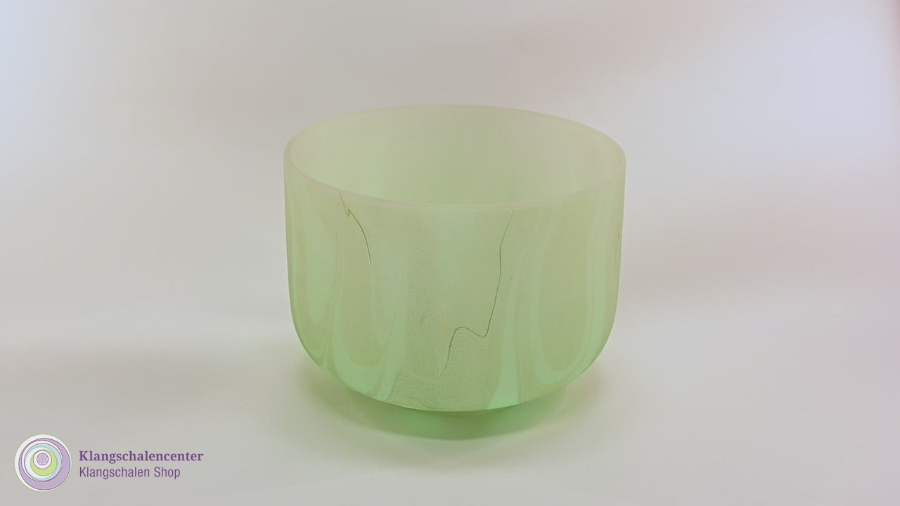 Kristallschale Herz Chakra, Marble Grün