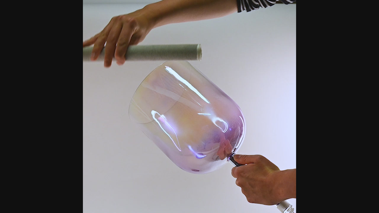 Violet Ray Kristallklangschale Violett Ø 19 cm