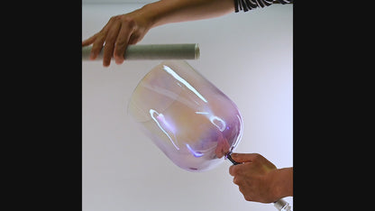 Violet Ray Kristallklangschale Violett Ø 19 cm