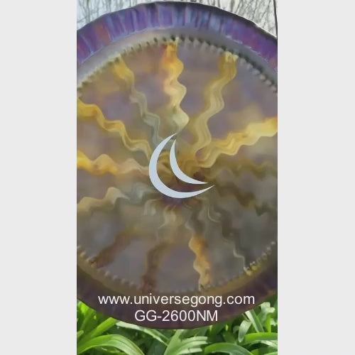 Gong univers nouvelle lune 60cm <br>pièce unique sonore pour la méditation et les moments conscients