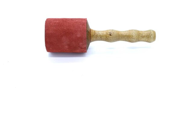Baguette de frottement cuir grande rouge