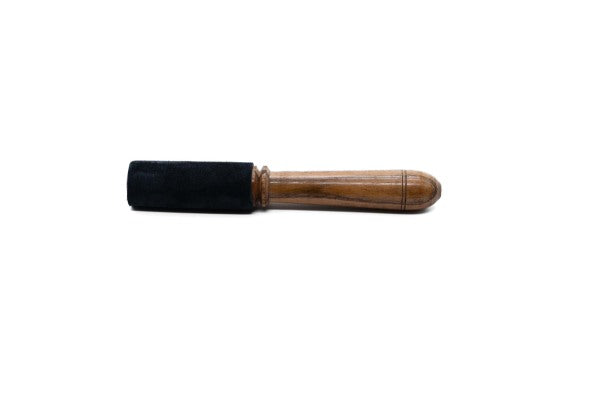 Batte de friction en cuir, petite, noire