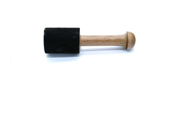 Reibeschlegel Leder medium schwarz