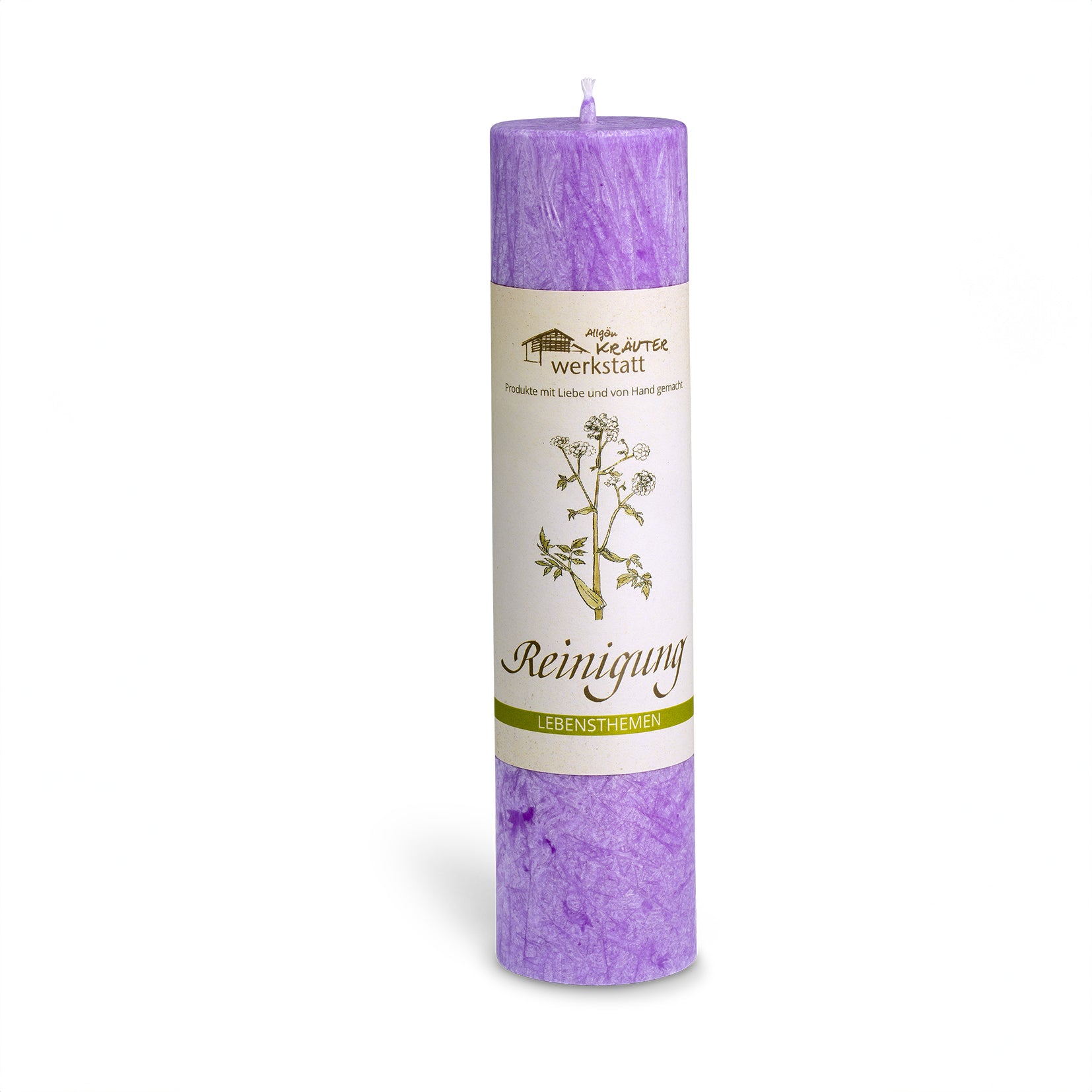 Bougie aux herbes médicinales – nettoyage