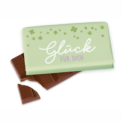 Milk chocolate with a message