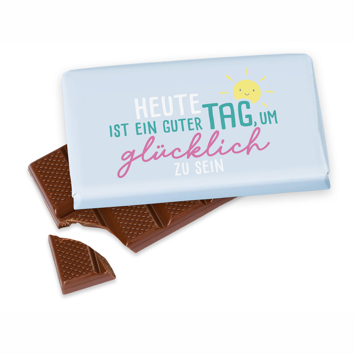 Milk chocolate with a message