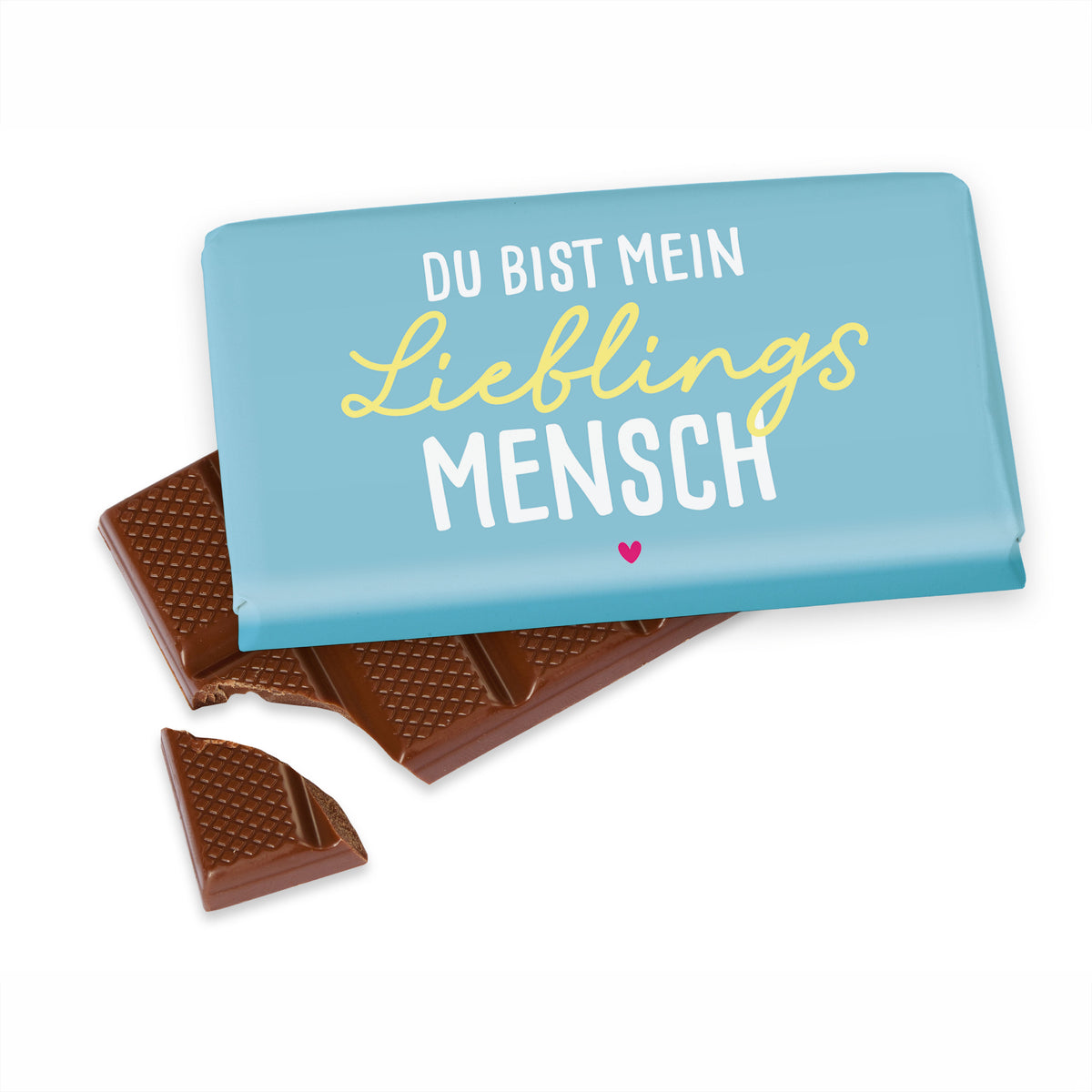 Milk chocolate with a message