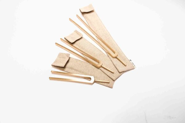 Stimmgabel 3er-Set goldfarben