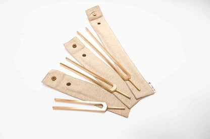 Stimmgabel 3er-Set goldfarben