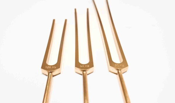 Stimmgabel 3er-Set goldfarben