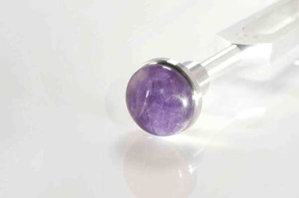 Stimmgabel Edelsteinaufsatz Amethyst 25mm