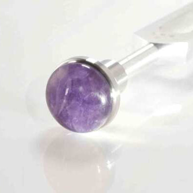 Stimmgabel Edelsteinaufsatz Amethyst 25mm