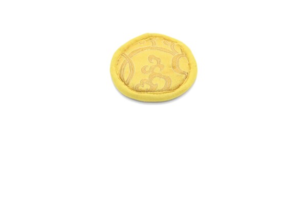 Dessous de verre jaune fin 8cm